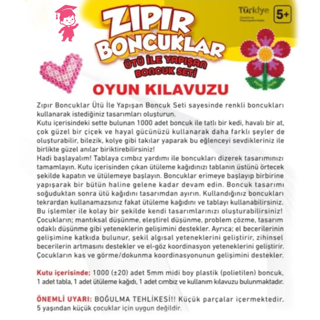 Küçük Dehalar - Boncuklarla Şekil Yapma Aktivite Seti