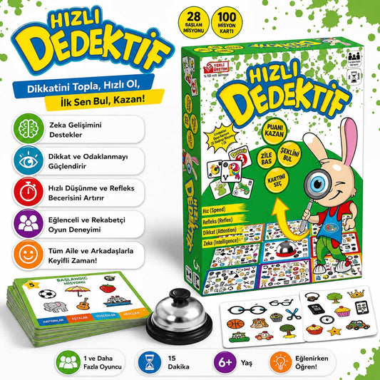 Küçük Dehalar - Hızlı Dedektif Zeka Oyunu