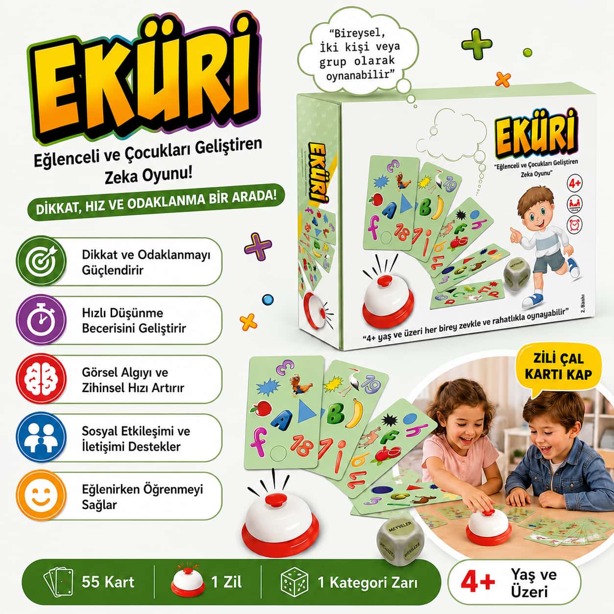 Küçük Dehalar - EKÜRİ - Dikkat, Hız, Odaklanma Oyunu