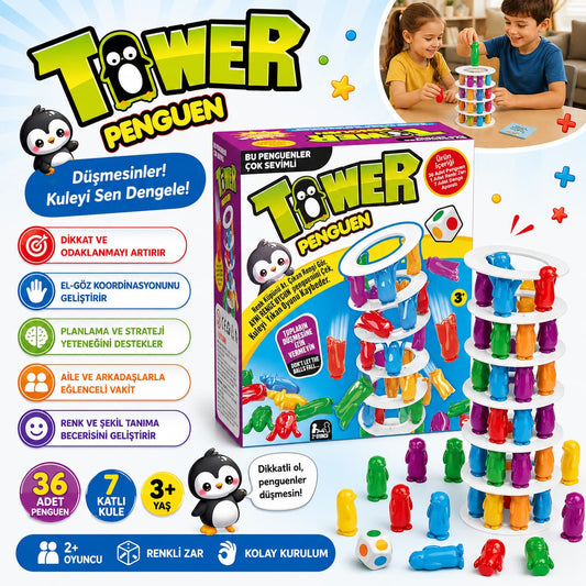 Küçük Dehalar - Penguen Tower Eğlenceli Aile Oyunu