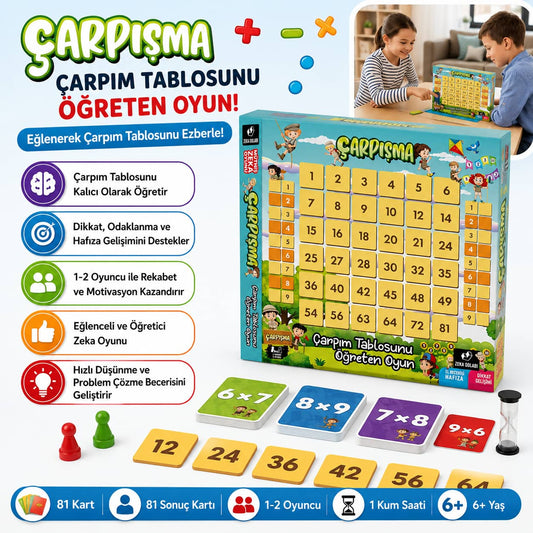 Küçük Dehalar - Çarpışma, Çarpım Tablosunu Öğreten Oyun