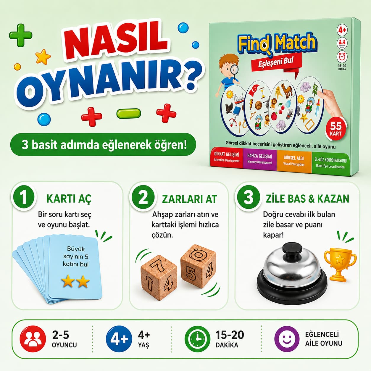 Küçük Dehalar - Eşleşeni Bul Kutu Oyunu