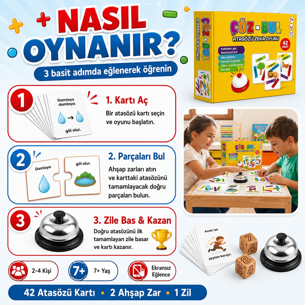 Küçük Dehalar - Atasözü Bulmaca Kutu Oyunu