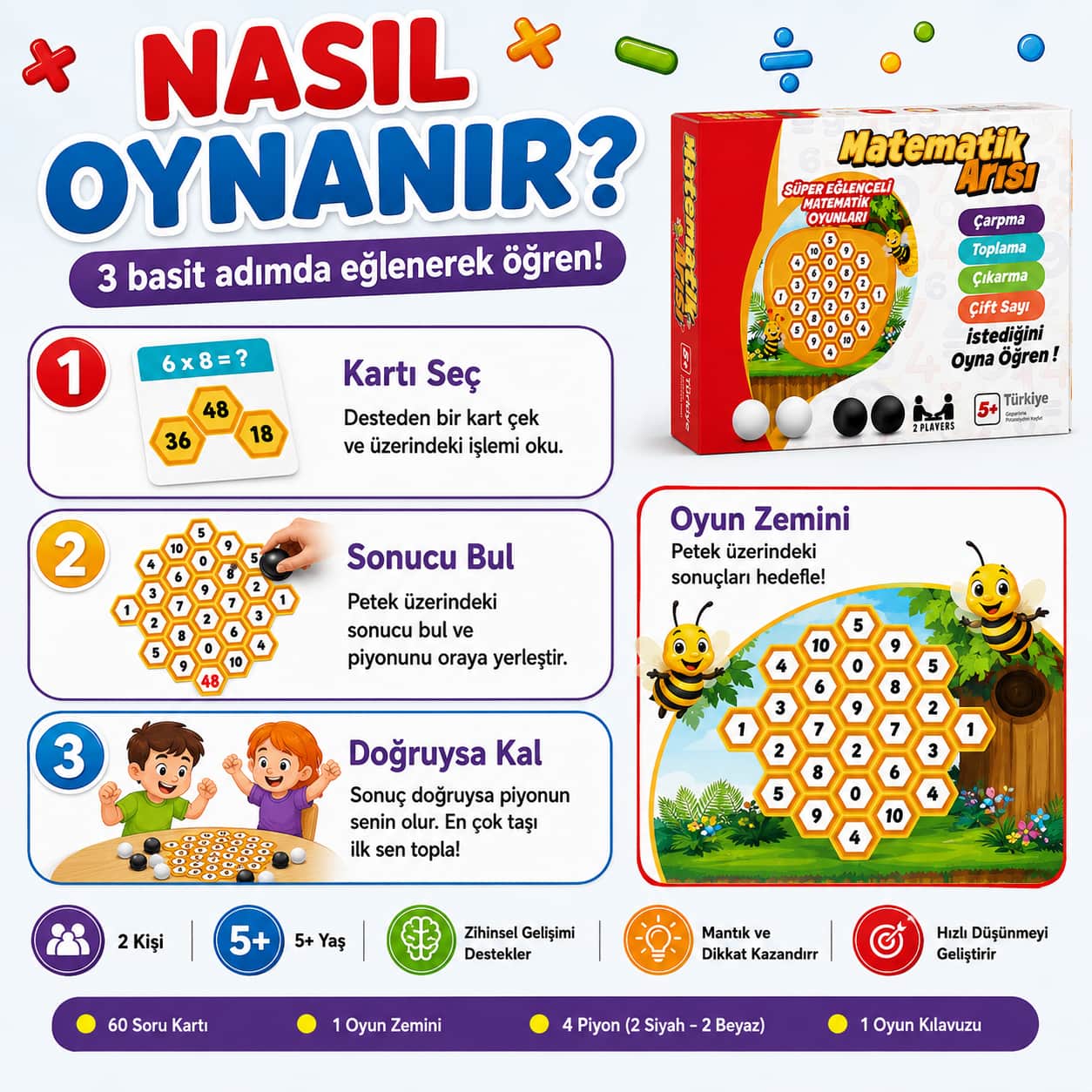 Küçük Dehalar - Matematik Arısı Matematik Oyunu