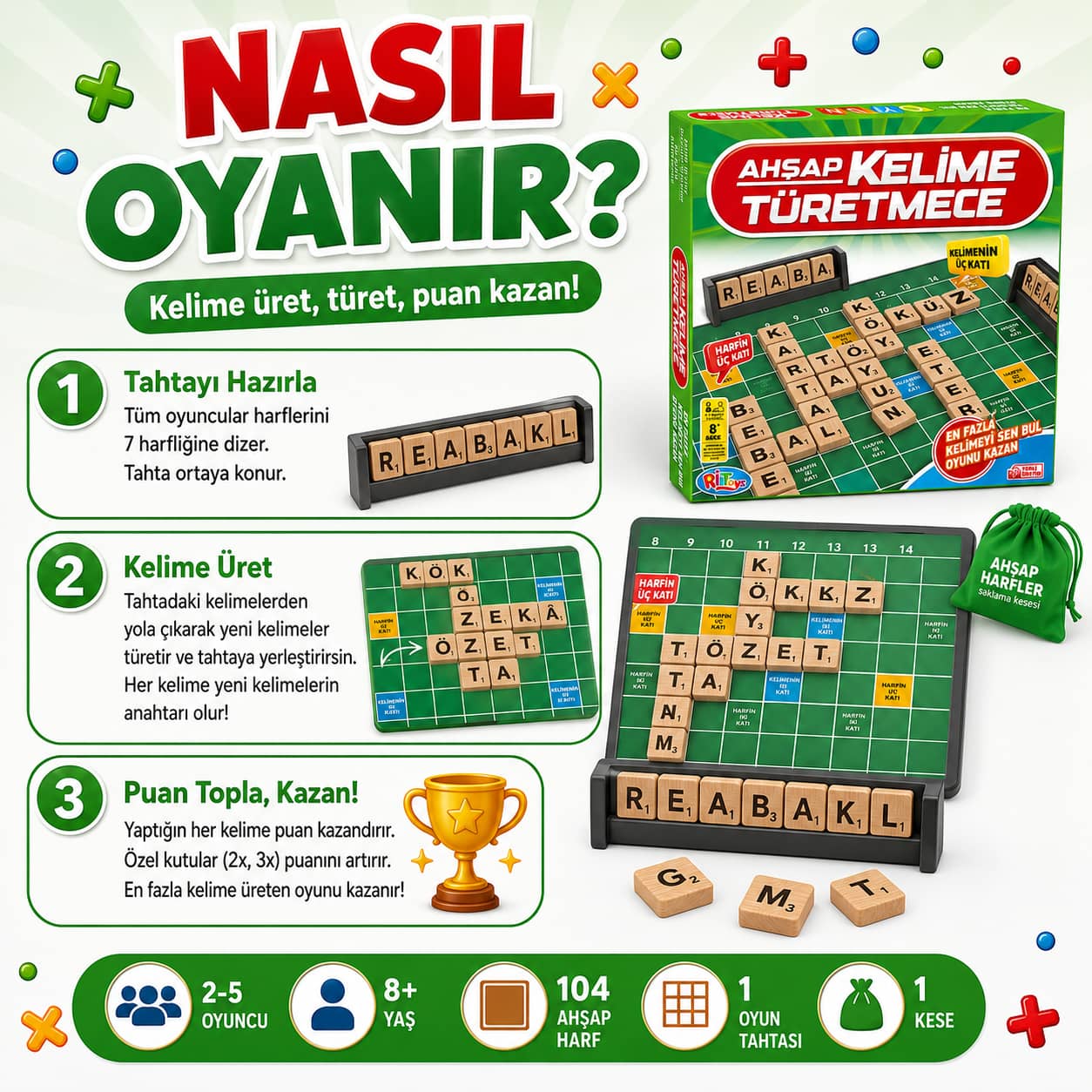 Küçük Dehalar - Kelime Üretme Türetme Oyunu