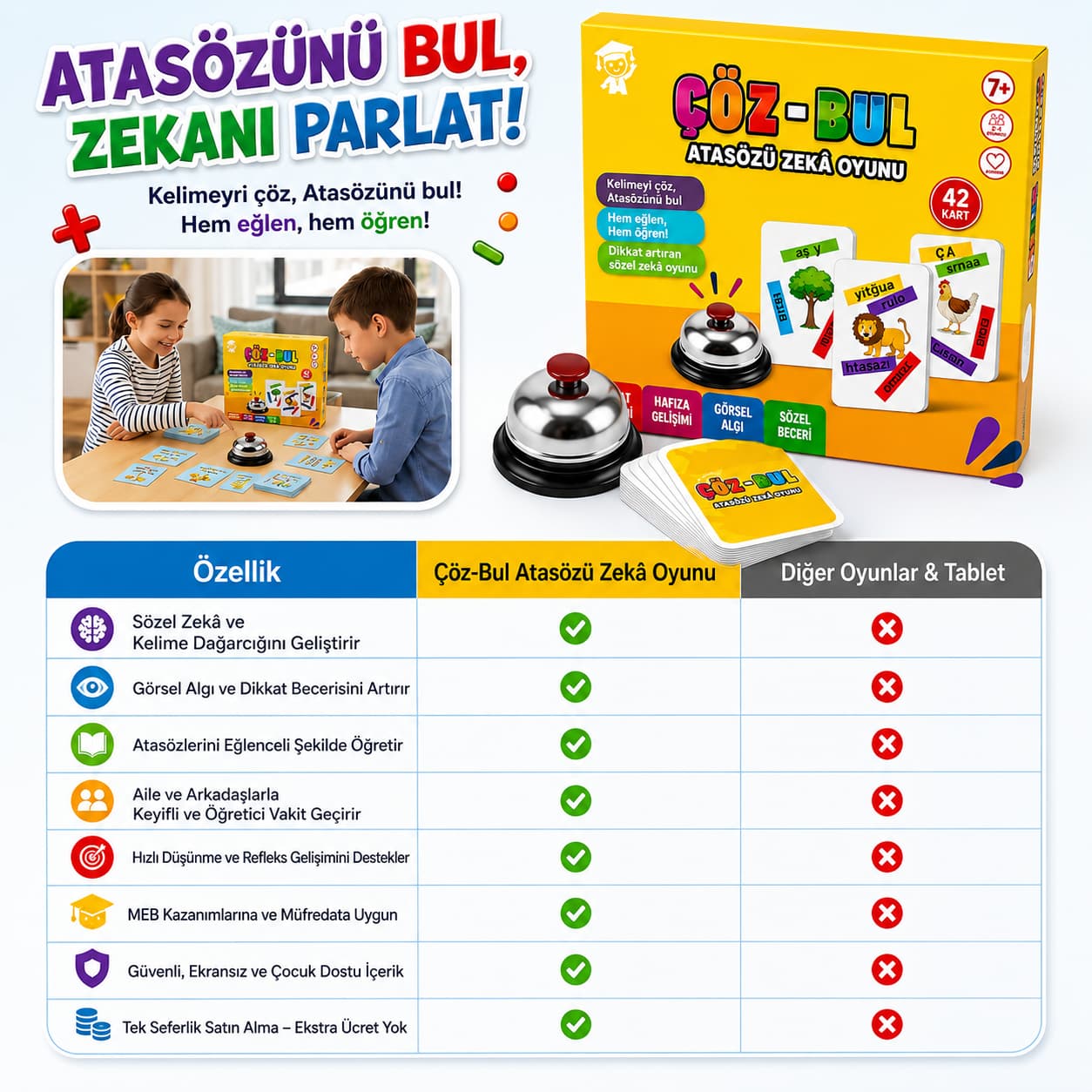 Küçük Dehalar - Atasözü Bulmaca Kutu Oyunu