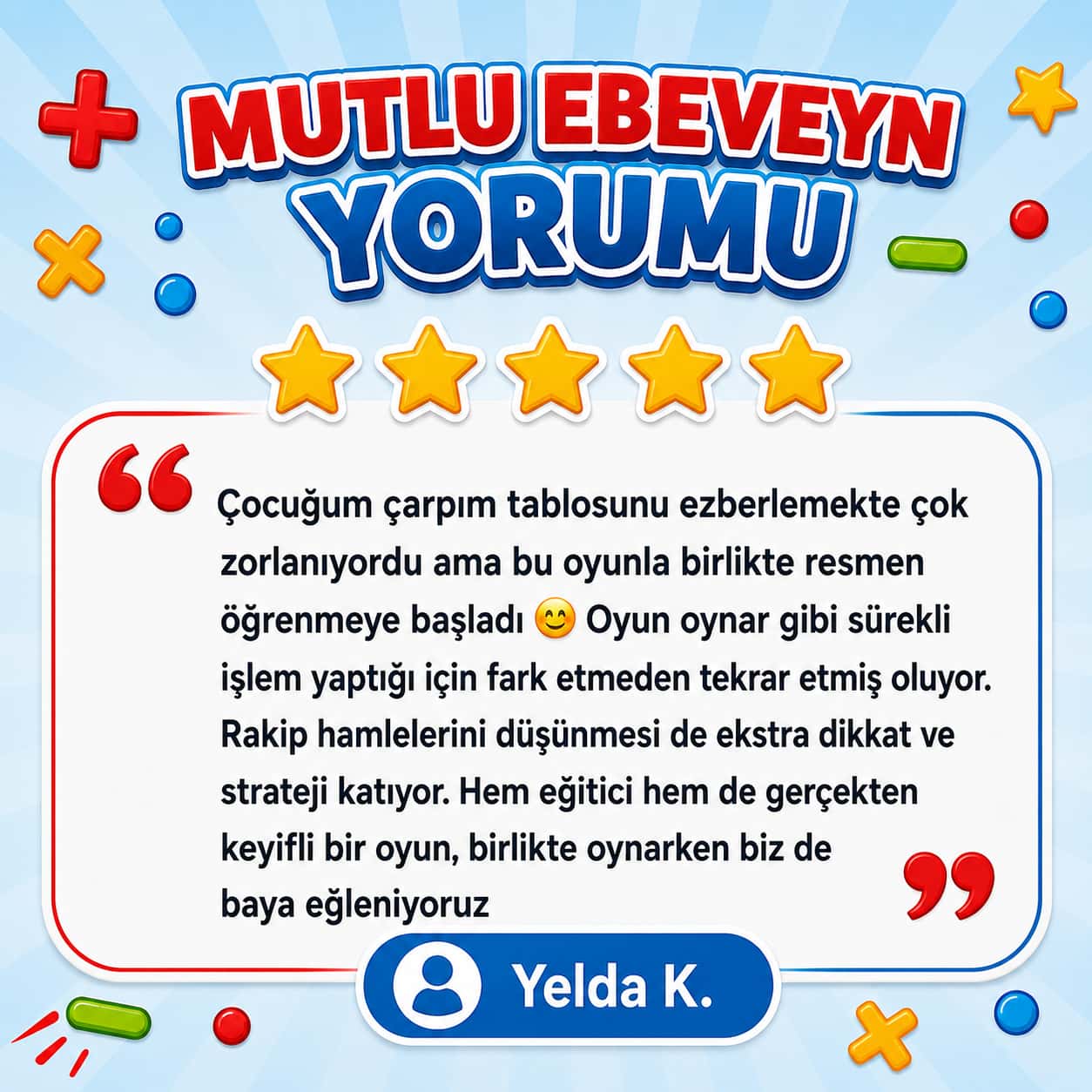 Küçük Dehalar - Çarpışma, Çarpım Tablosunu Öğreten Oyun
