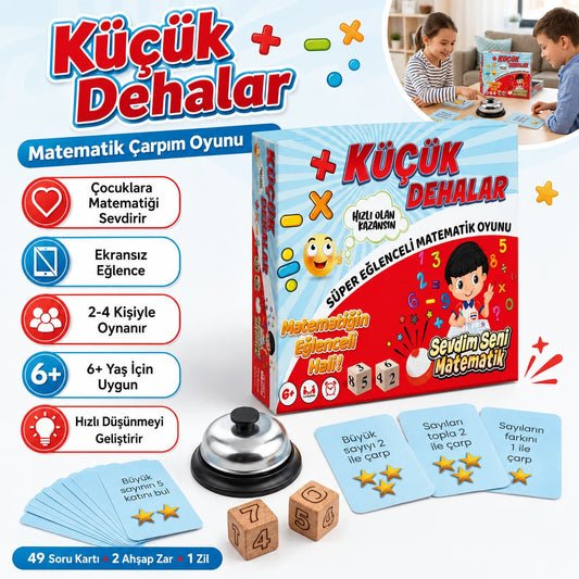 Küçük Dehalar - Matematik Çarpım Oyunu
