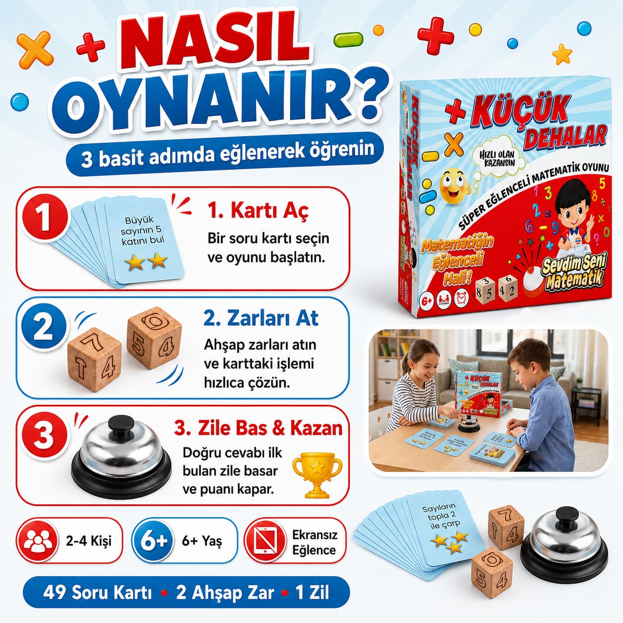 Küçük Dehalar - Matematik Çarpım Oyunu